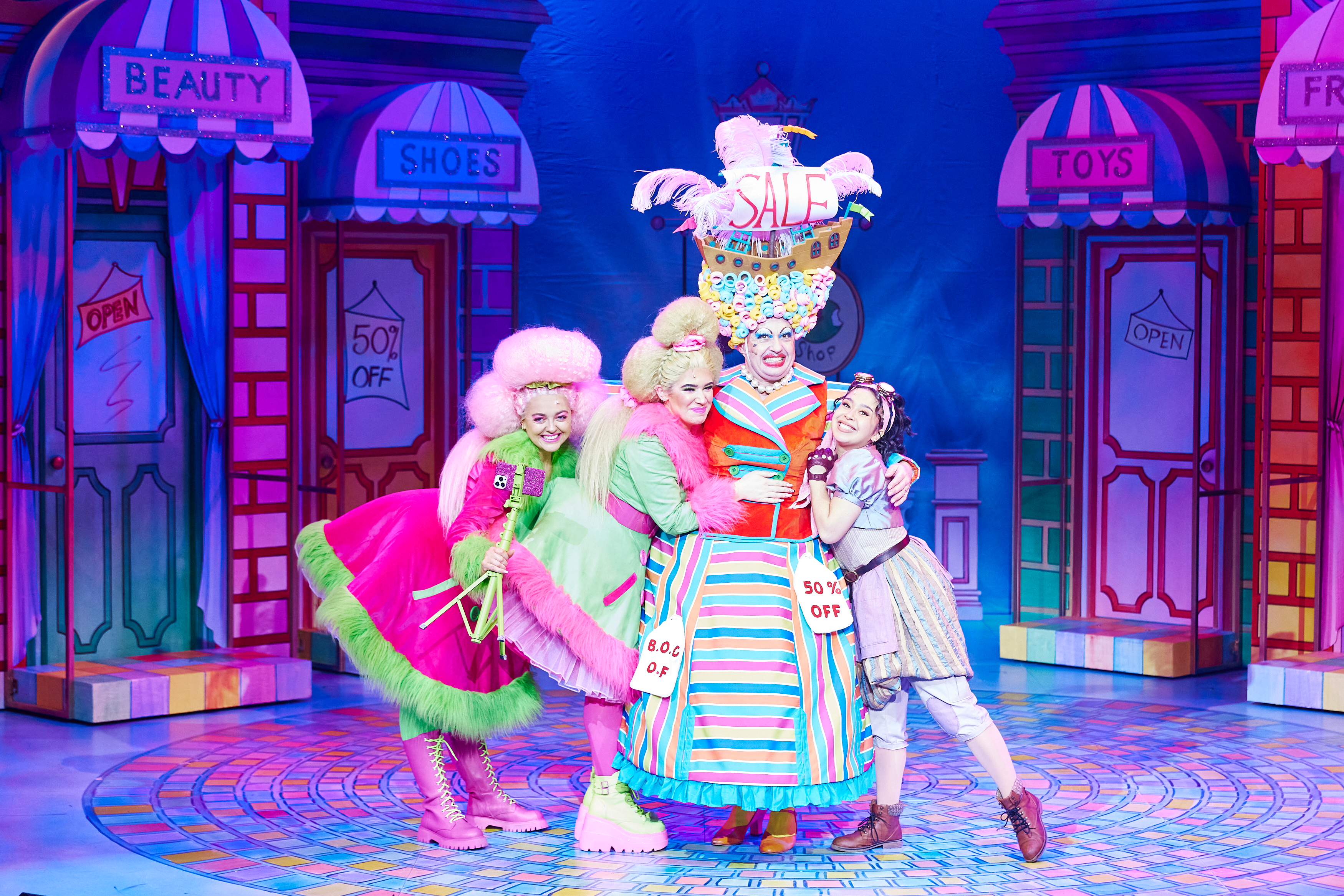 Lucy Aiston, Fergie Fraser, Daniel Goode, Jasmine Triadi Cinderella At Salisbury Playhouse ©The Other Richard1