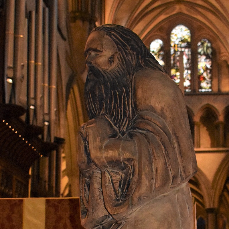 Salisbury Cathedral Christmas 2021 Wooden Nativity 5 SQUARE
