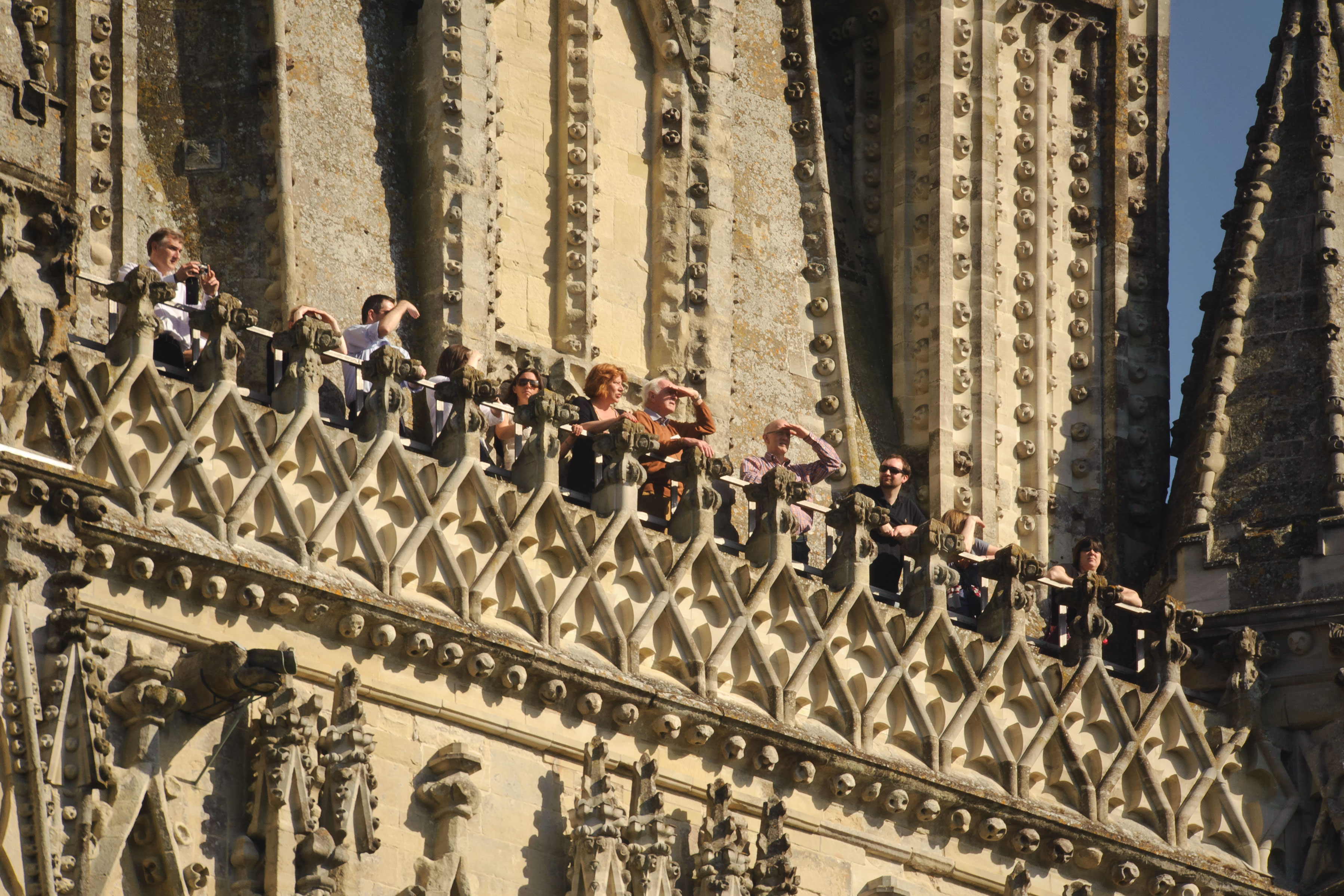 Visitors On A Tower Tour Salisbury Cathedral April 2011 Ash Mills