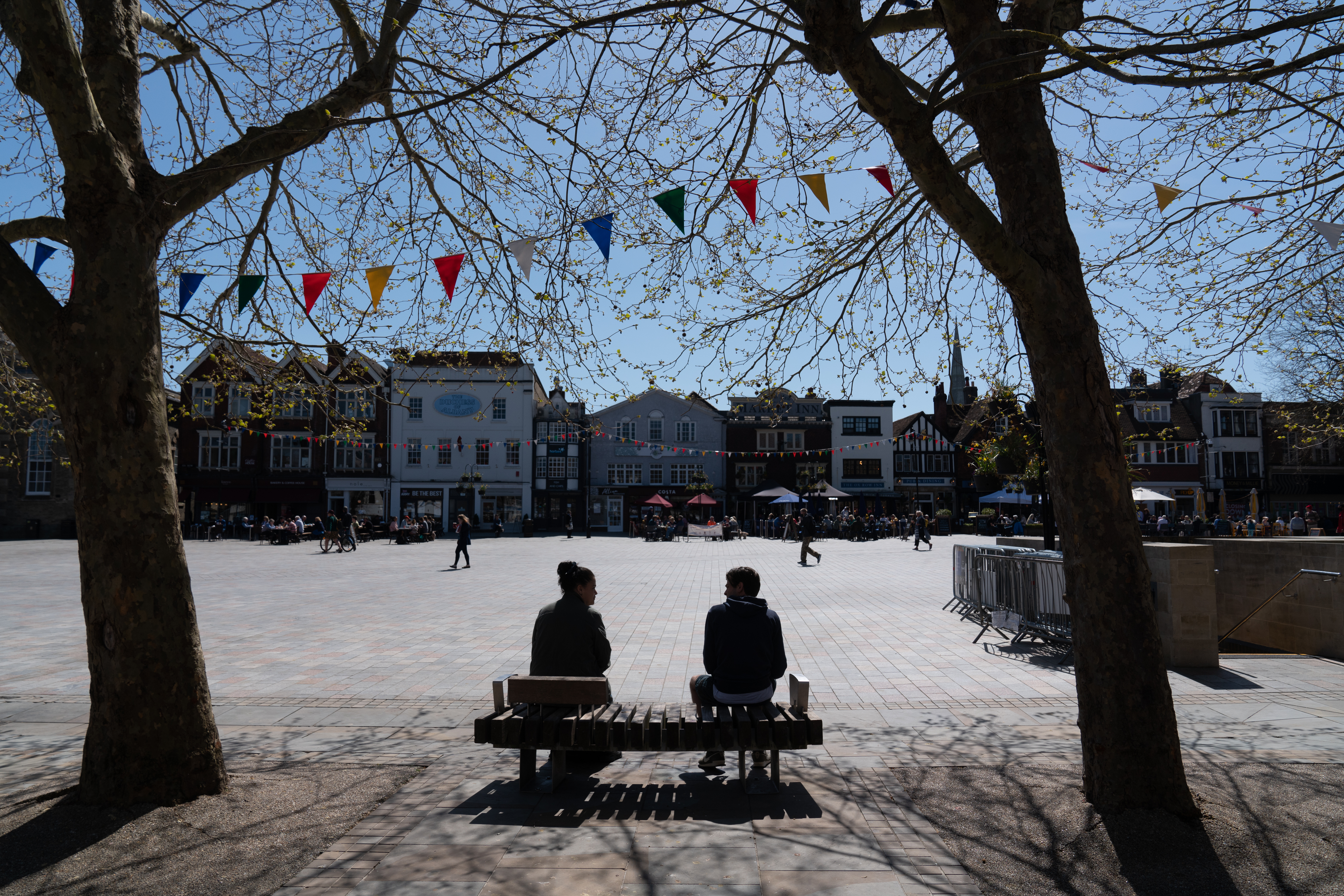 Happy to Chat Benches Salisbury - Adrian Harris Photography
