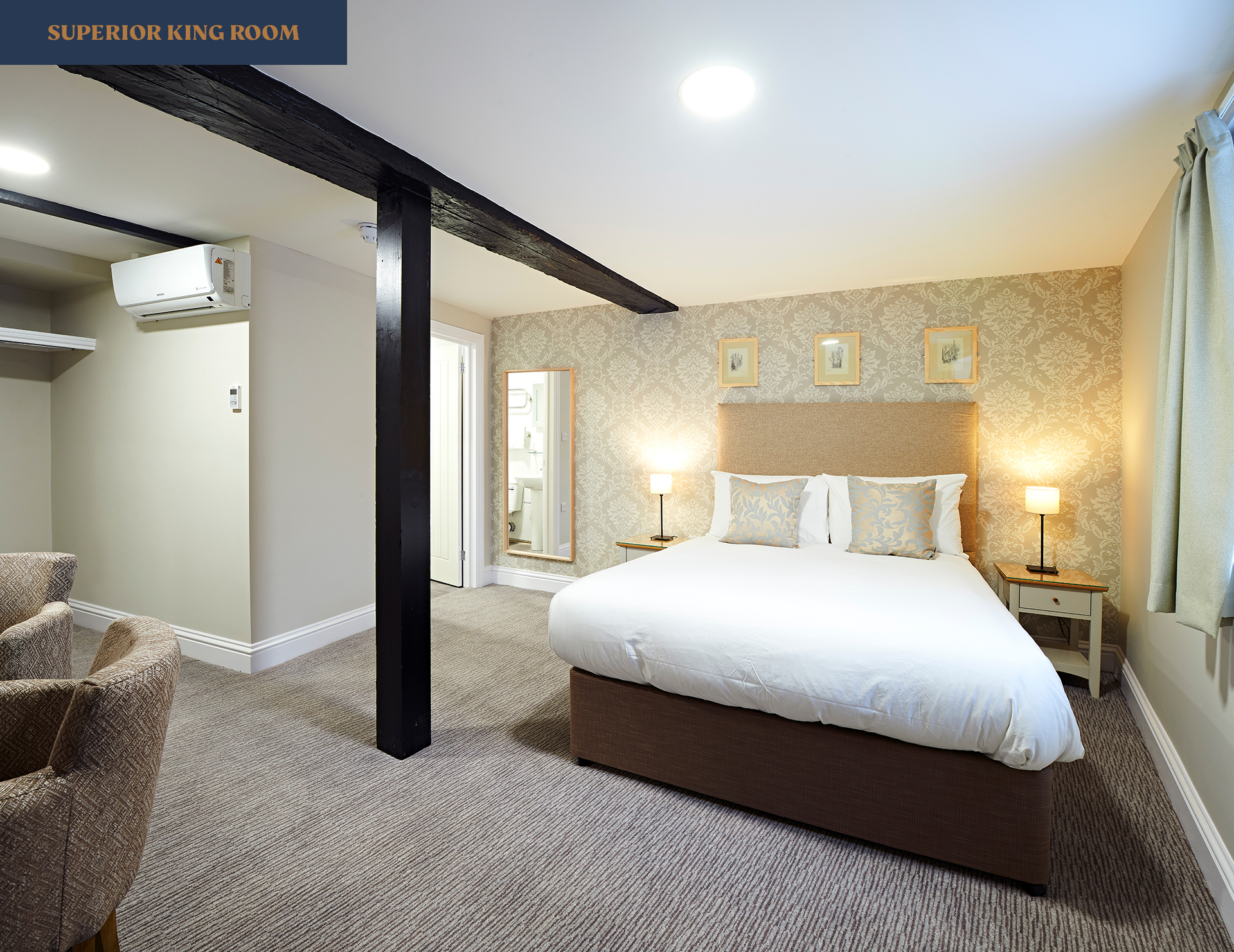 The Merchants House Hotel Milford Street Salisbury Superior King Bedroom Label