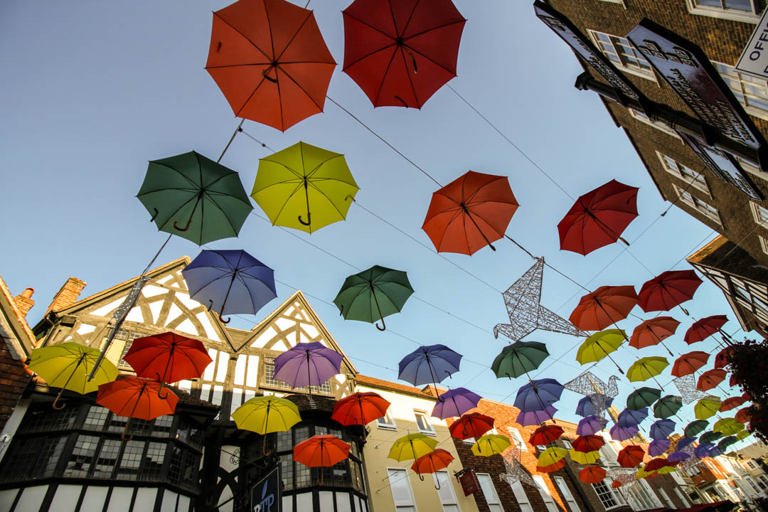 Salisbury High Street Umbrella Display Simon Ward Photography (2)